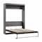 Bestar Full Wall Bed, Pur, Bark Gray 26183-47 - alternate 9